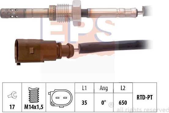 MDR EPS-1220 065 - Capteur, température des gaz cwaw.fr