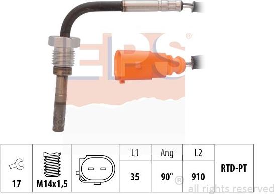 MDR EPS-1220 035 - Capteur, température des gaz cwaw.fr