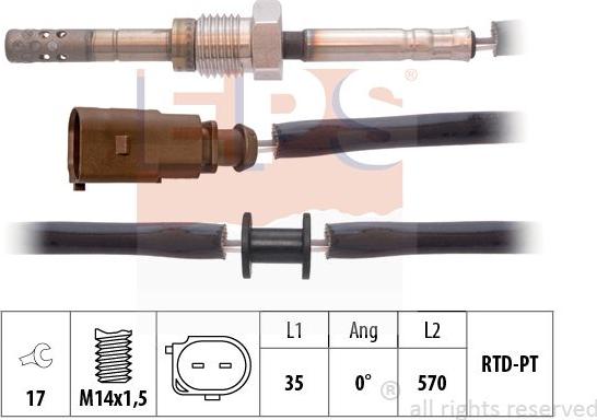 MDR EPS-1220 075 - Capteur, température des gaz cwaw.fr