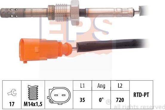 MDR EPS-1220 076 - Capteur, température des gaz cwaw.fr