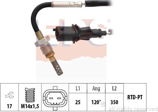 MDR EPS-1220 136 - Capteur, température des gaz cwaw.fr