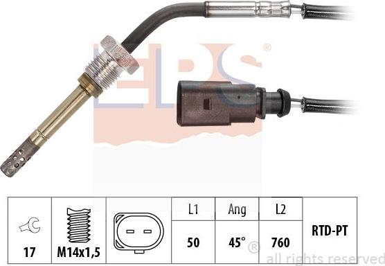 MDR EPS-1220 313 - Capteur, température des gaz cwaw.fr