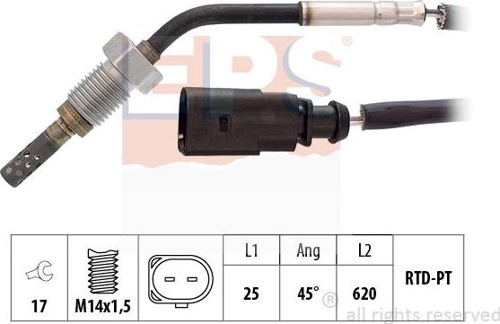 MDR EPS-1220 244 - Capteur, température des gaz cwaw.fr