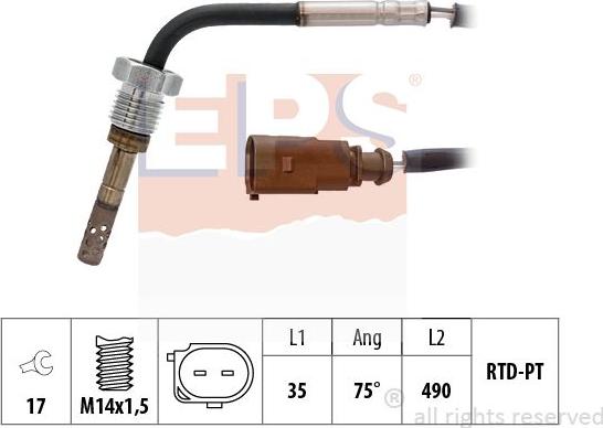 MDR EPS-1220 265 - Capteur, température des gaz cwaw.fr