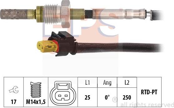 MDR EPS-1220 200 - Capteur, température des gaz cwaw.fr