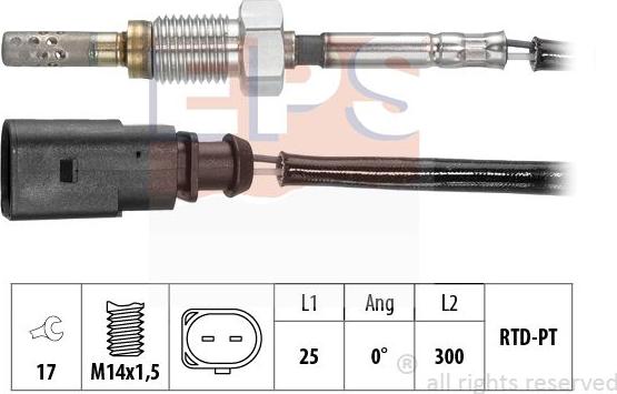 MDR EPS-1220 282 - Capteur, température des gaz cwaw.fr