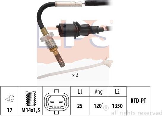 MDR EPS-1220 230 - Capteur, température des gaz cwaw.fr