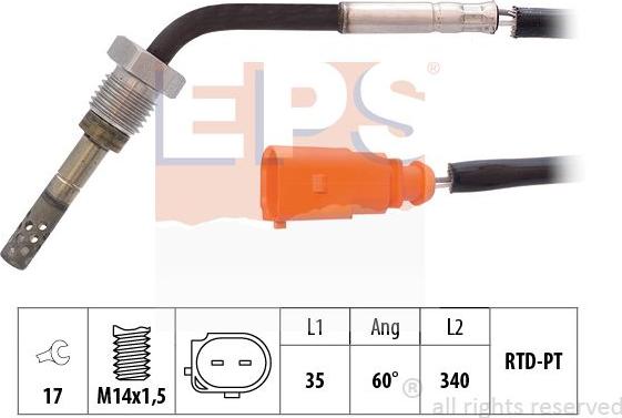 MDR EPS-1220 274 - Capteur, température des gaz cwaw.fr