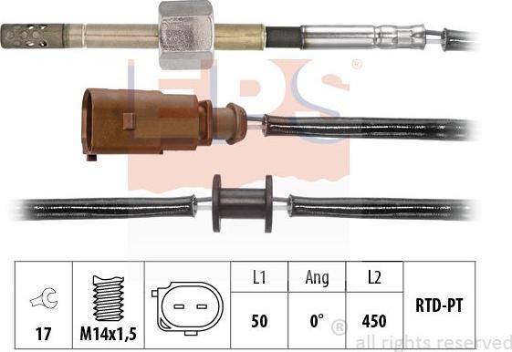 MDR EPS-1220 270 - Capteur, température des gaz cwaw.fr