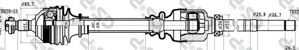 MDR GSP-245153 - Arbre de transmission cwaw.fr