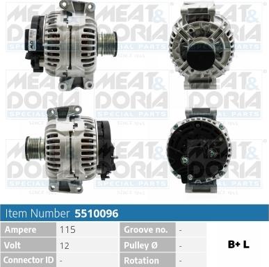 Meat & Doria 5510096 - Alternateur cwaw.fr