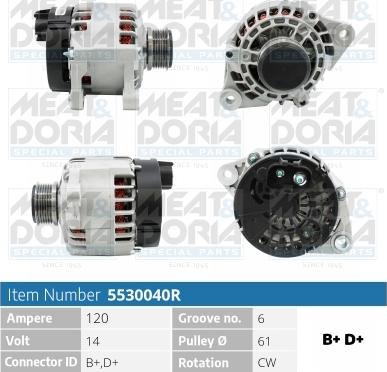 Meat & Doria 5530040R - Alternateur cwaw.fr