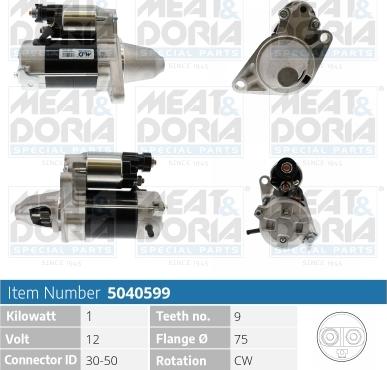 Meat & Doria 5040599 - Démarreur cwaw.fr