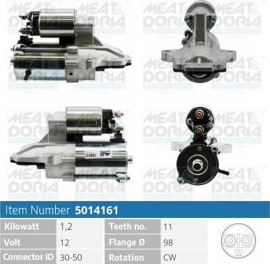 Meat & Doria 5014161 - Démarreur cwaw.fr