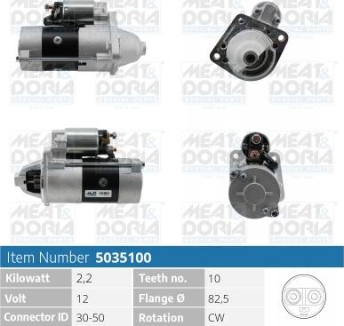 Meat & Doria 5035100 - Démarreur cwaw.fr