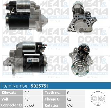 Meat & Doria 5035751 - Démarreur cwaw.fr
