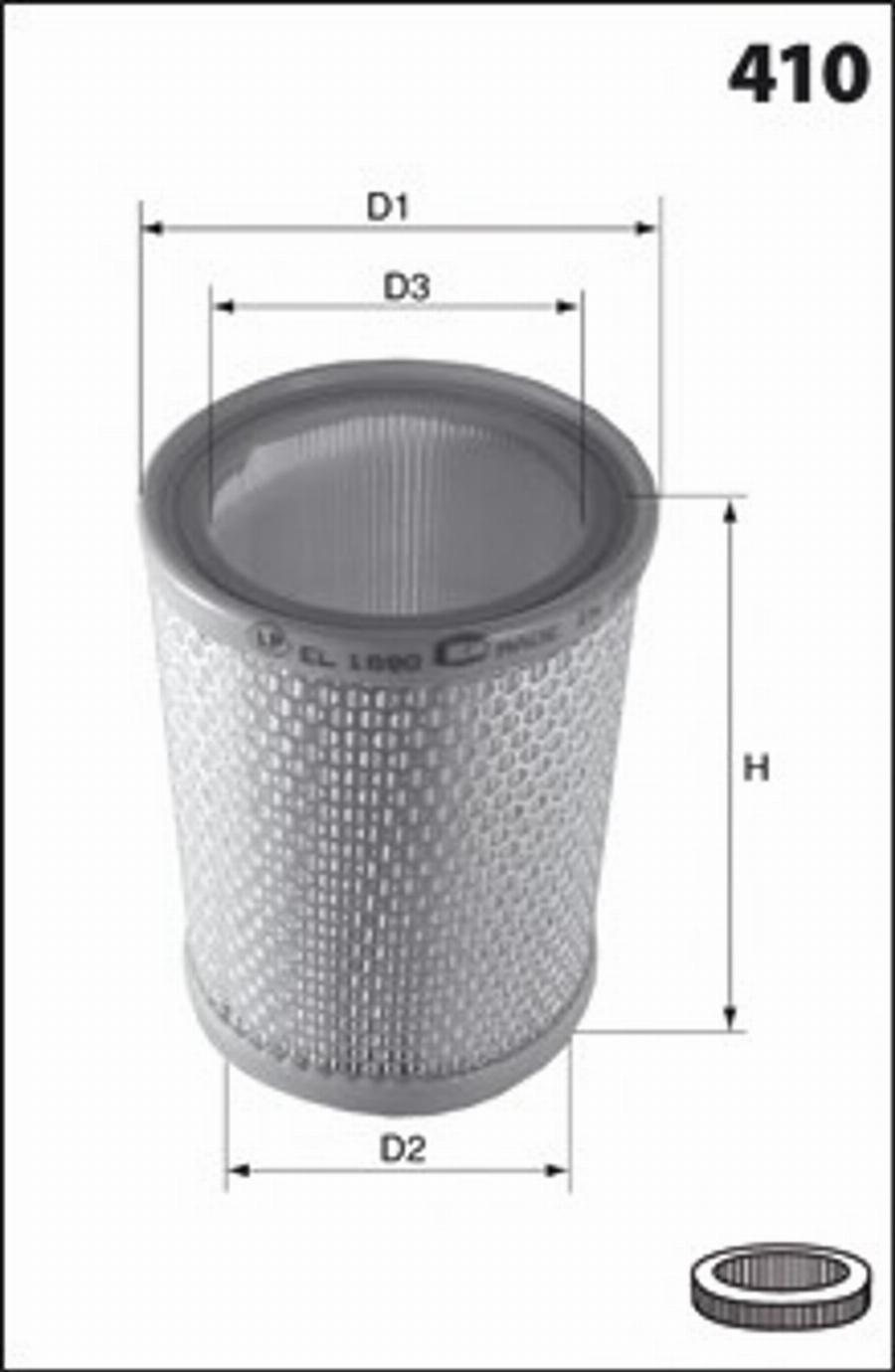 Mecafilter 151 - Filtre à air cwaw.fr