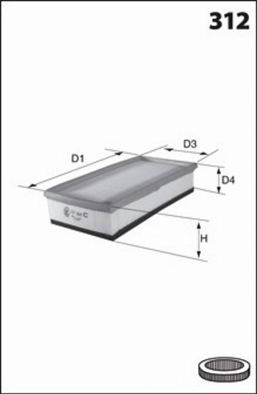 Mecafilter 137 - Filtre à air cwaw.fr