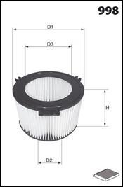 Mecafilter ELR7044 - Filtre, air de l'habitacle cwaw.fr