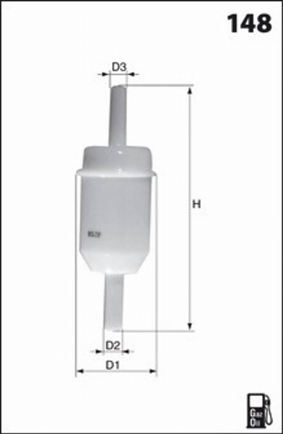 Mecafilter G54 - Filtre à carburant cwaw.fr