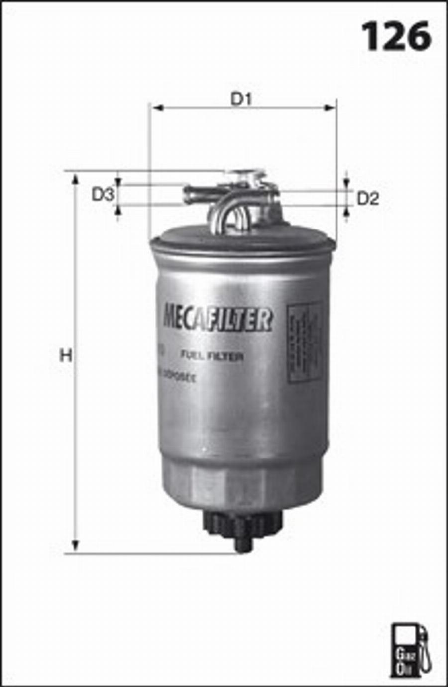 Mecafilter G19 - Filtre à carburant cwaw.fr