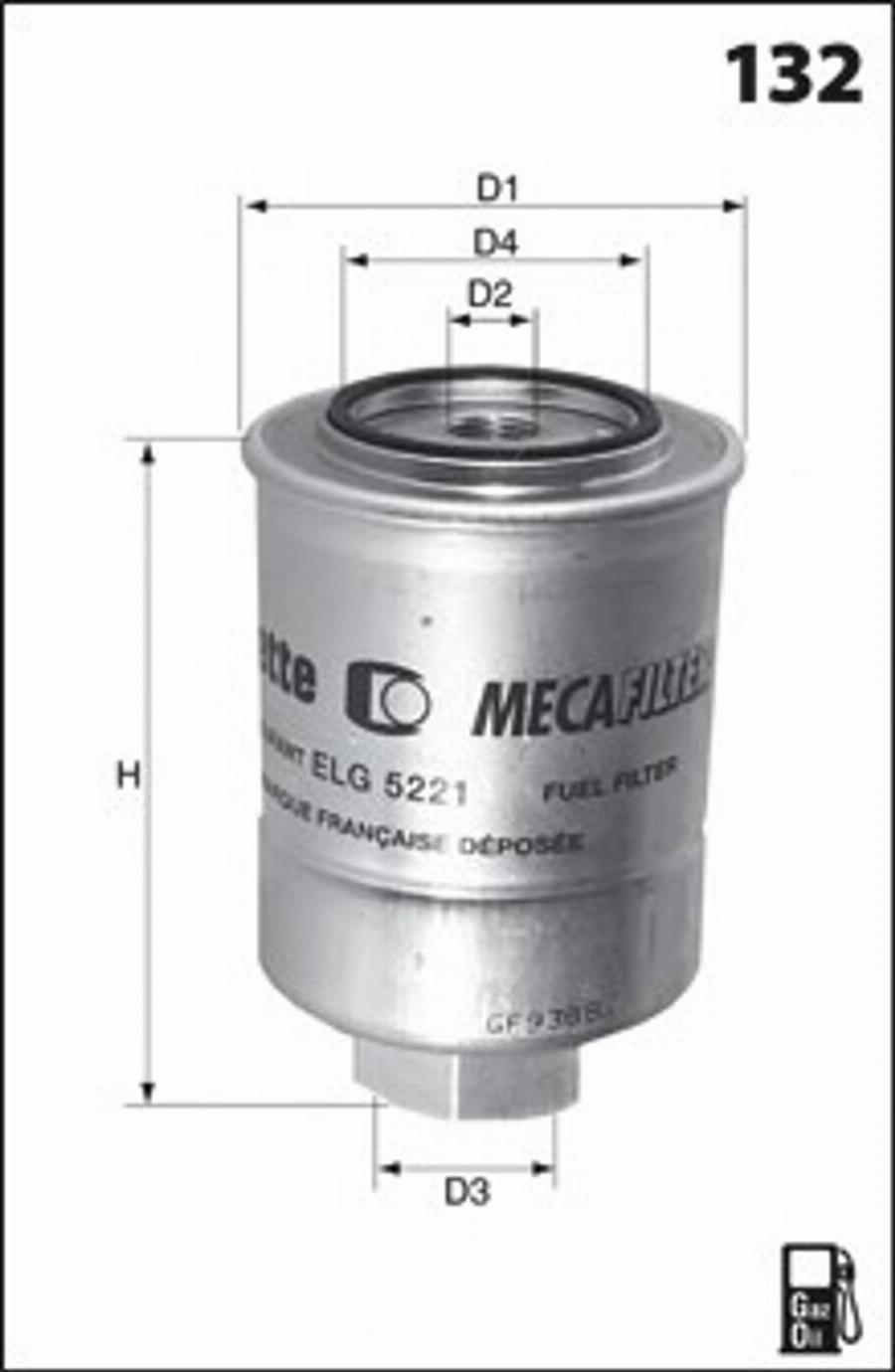 Mecafilter G23 - Filtre à carburant cwaw.fr