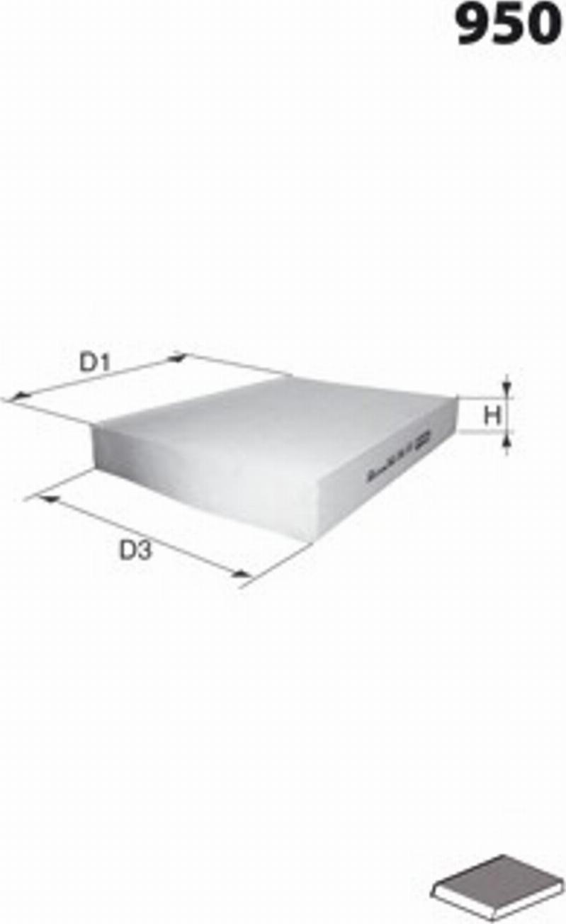 Mecafilter R14 - Filtre, air de l'habitacle cwaw.fr