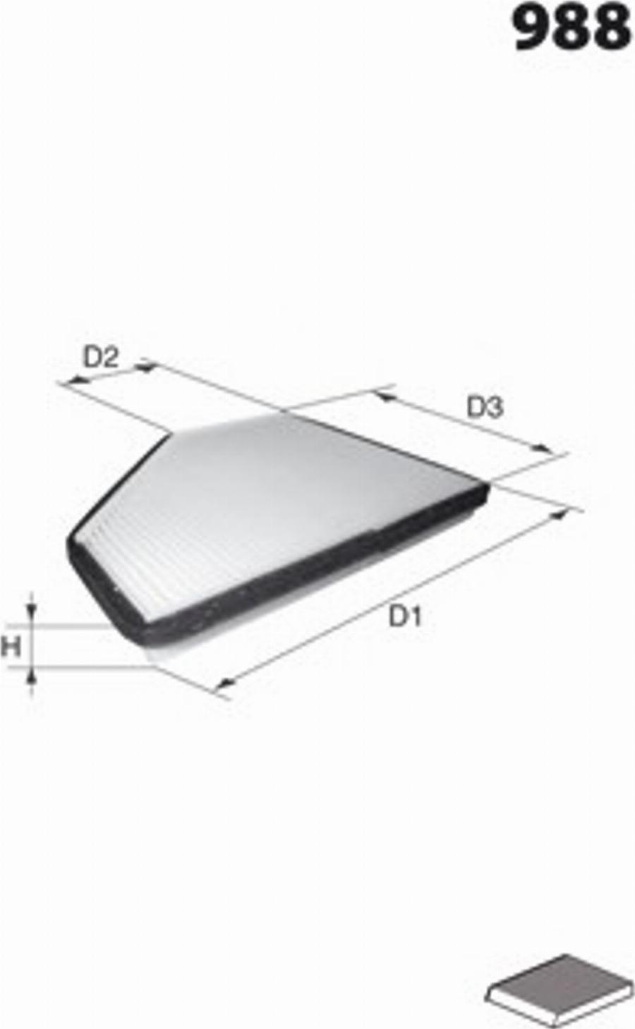 Mecafilter R73 - Filtre, air de l'habitacle cwaw.fr