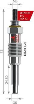 MEHA AUTOMOTIVE MH70183 - Bougie de préchauffage cwaw.fr