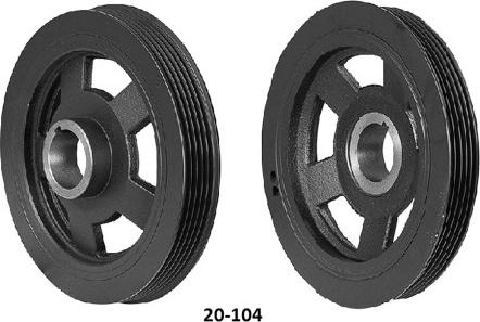 MEHA AUTOMOTIVE MHK60048 - Poulie, vilebrequin cwaw.fr