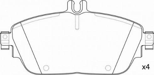 Mercedes-Benz A0064208520 - Kit de plaquettes de frein, frein à disque cwaw.fr