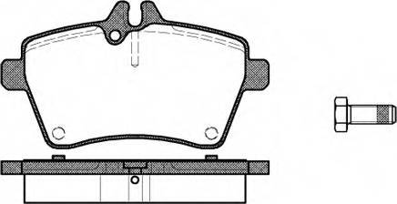 Mercedes-Benz A1694200320 - Kit de plaquettes de frein, frein à disque cwaw.fr