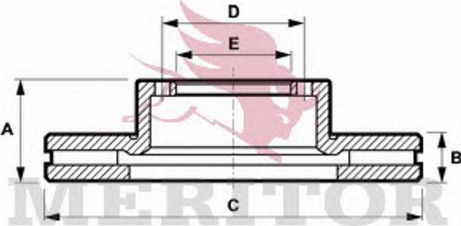 Meritor MBR5104 - Disque de frein cwaw.fr