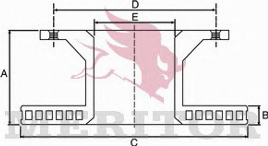 Meritor MBR1588 - Disque de frein cwaw.fr