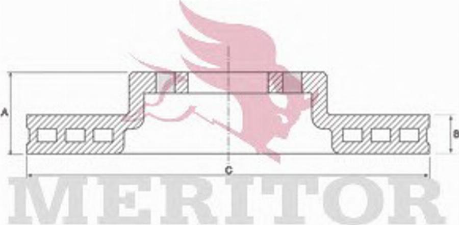 Meritor MBR2694 - Disque de frein cwaw.fr