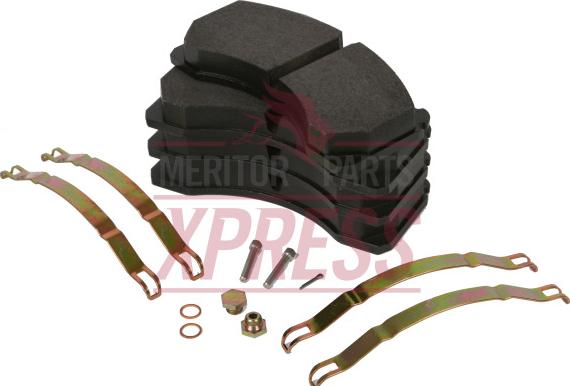 Meritor MDP5066 - Kit de plaquettes de frein, frein à disque cwaw.fr