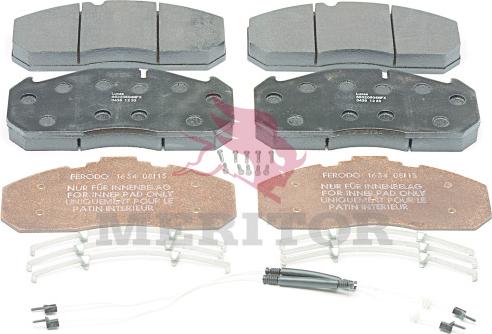 Meritor MDP5017 - Kit de plaquettes de frein, frein à disque cwaw.fr