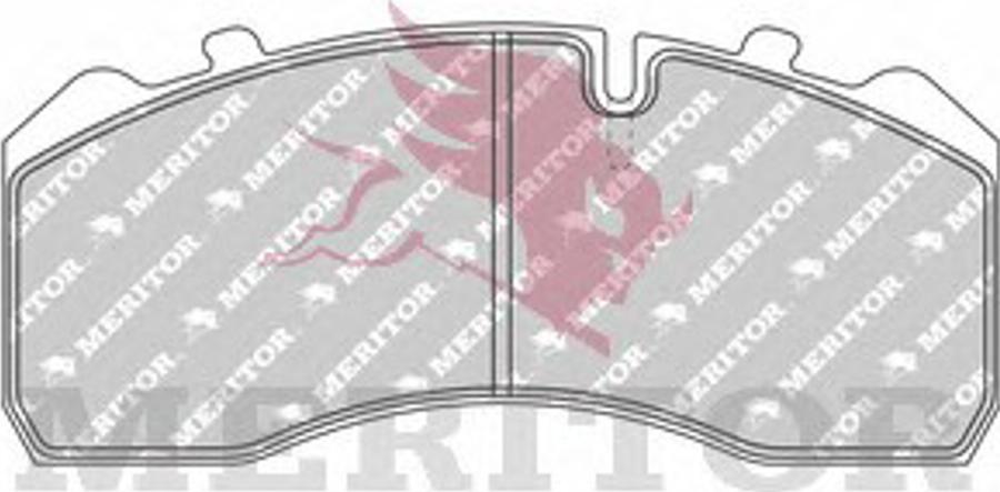 Meritor MDP1329 - Kit de plaquettes de frein, frein à disque cwaw.fr