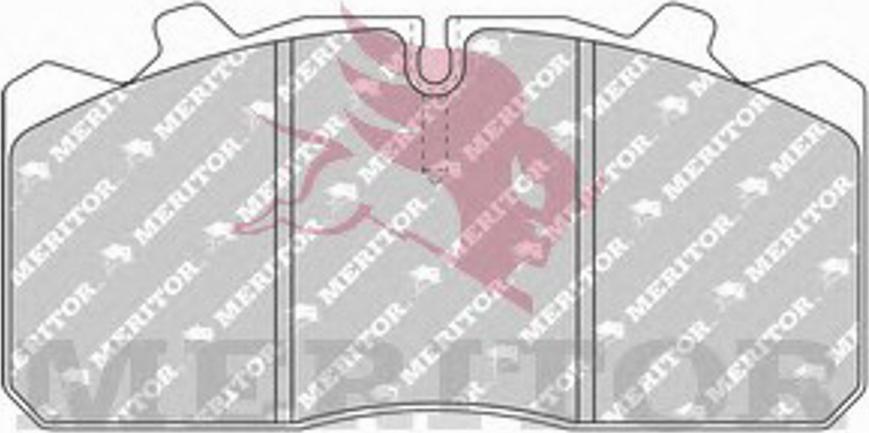 Meritor MDP1279 - Kit de plaquettes de frein, frein à disque cwaw.fr