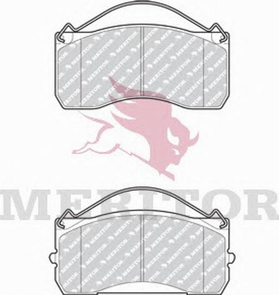 Meritor MDP1277 - Kit de plaquettes de frein, frein à disque cwaw.fr