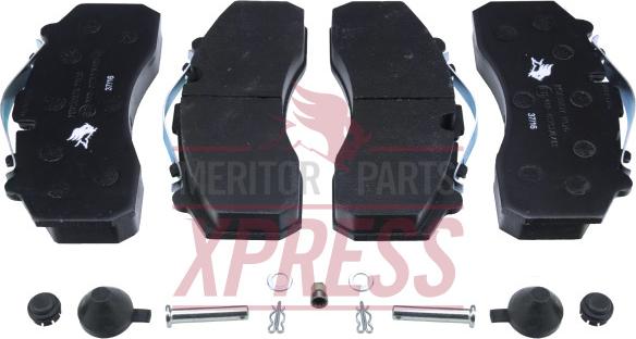 Meritor MDP3030K - Kit de plaquettes de frein, frein à disque cwaw.fr