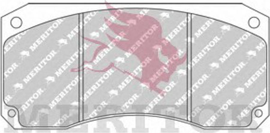 Meritor MDP769 - Kit de plaquettes de frein, frein à disque cwaw.fr