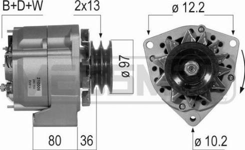 Messmer 210006A - Alternateur cwaw.fr