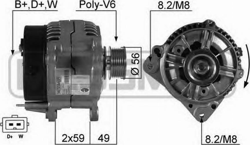 Messmer 210351 - Alternateur cwaw.fr