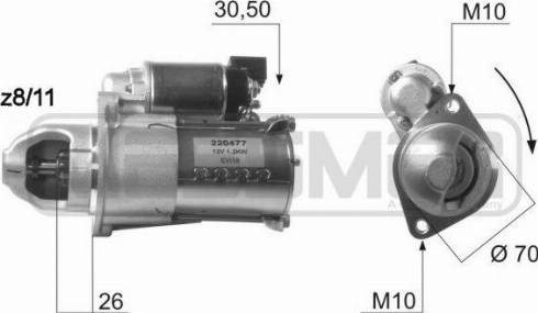 Messmer 220477A - Démarreur cwaw.fr