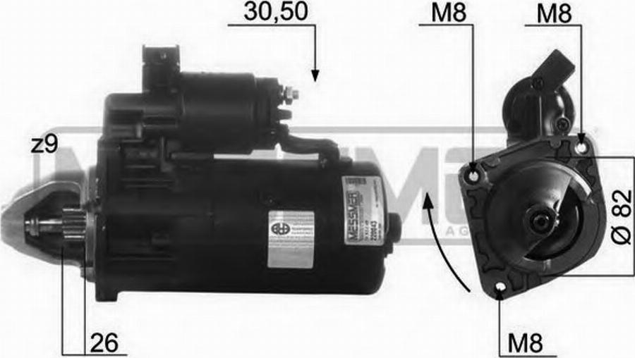 Messmer 220043 - Démarreur cwaw.fr