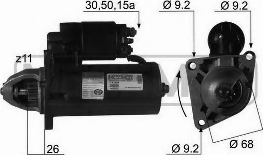 Messmer 220076 - Démarreur cwaw.fr