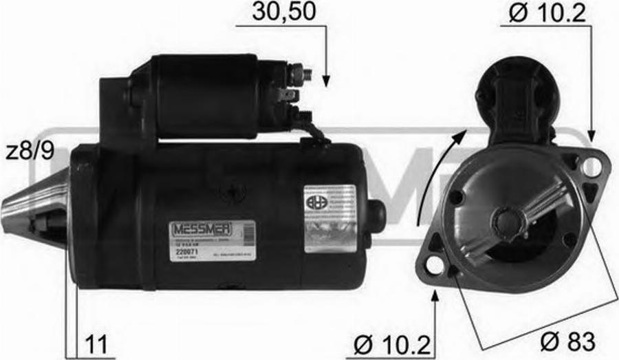 Messmer 220071 - Démarreur cwaw.fr