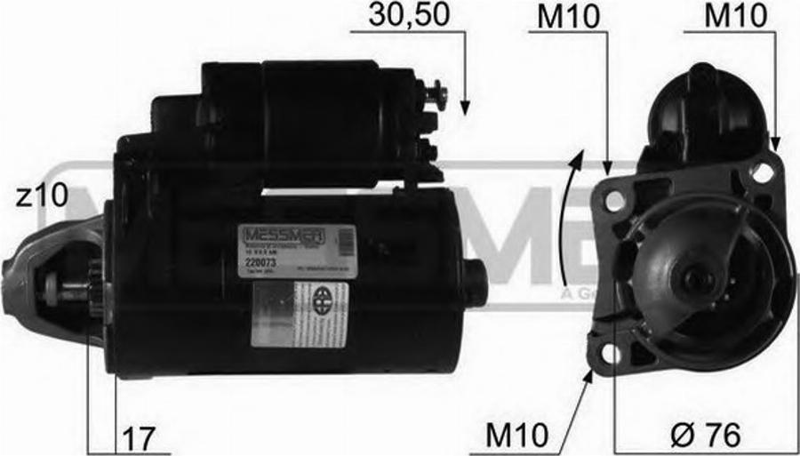 Messmer 220073 - Démarreur cwaw.fr