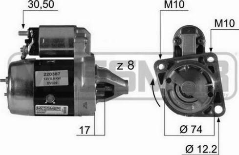 Messmer 220387A - Démarreur cwaw.fr